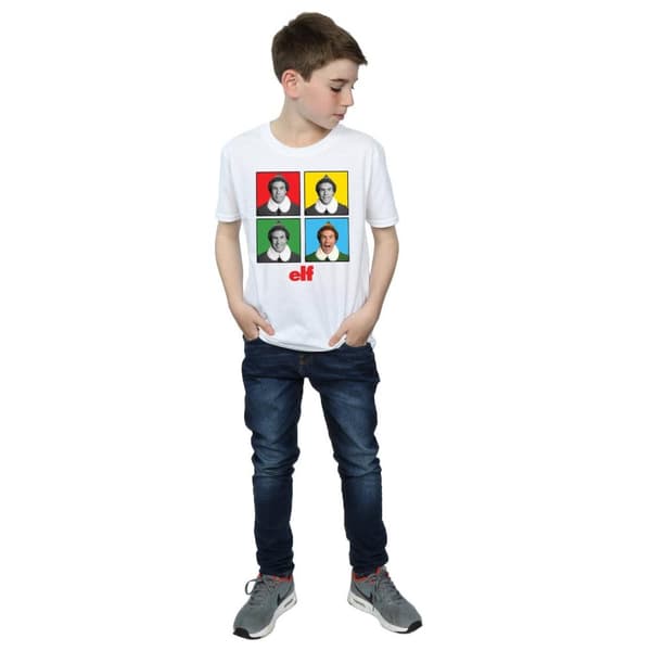 Elf T-shirt med fyra ansikten för pojkar