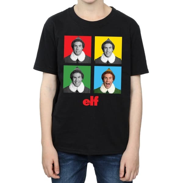 Elf T-shirt med fyra ansikten för pojkar