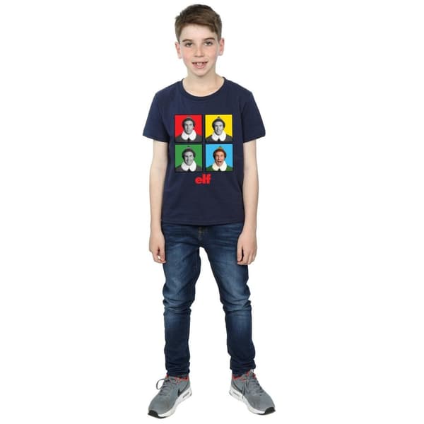 Elf T-shirt med fyra ansikten för pojkar