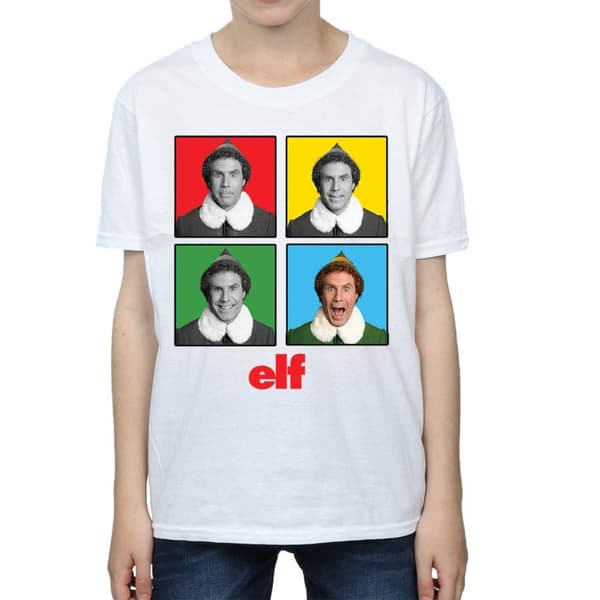 Elf T-shirt med fyra ansikten för pojkar