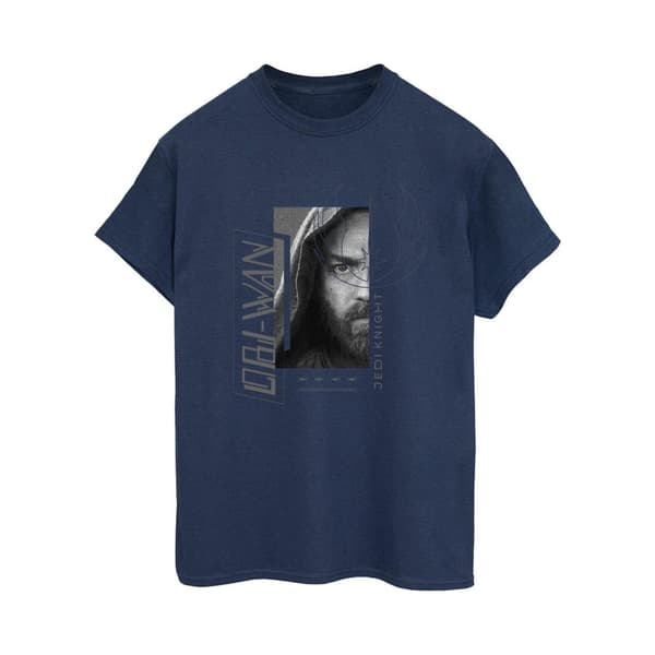 Star Wars Womens/Ladies Obi-Wan Kenobi Jedi SciFi Collage Cotton Boyfriend T-Shirt