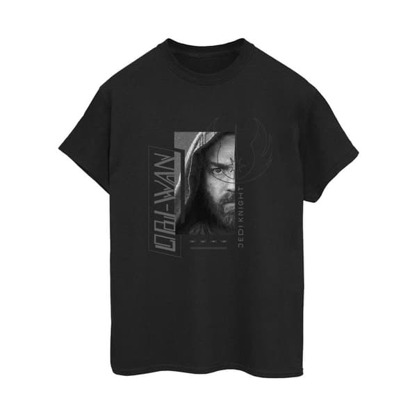 Star Wars Womens/Ladies Obi-Wan Kenobi Jedi SciFi Collage Cotton Boyfriend T-Shirt
