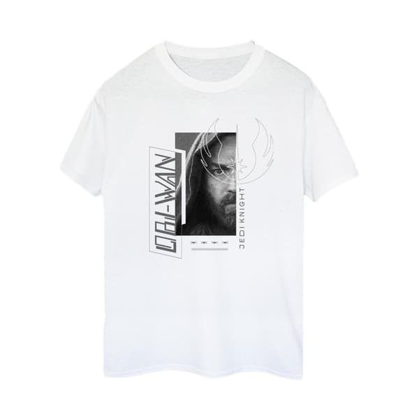 Star Wars Womens/Ladies Obi-Wan Kenobi Jedi SciFi Collage Cotton Boyfriend T-Shirt