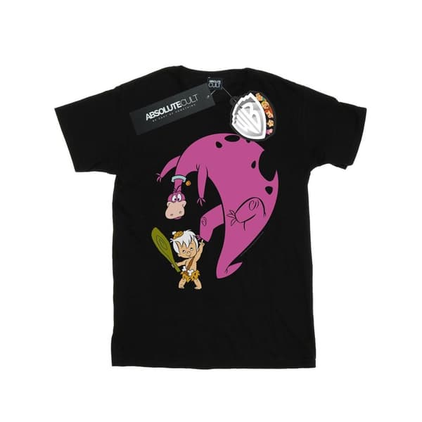 The Flintstones Bamm Bamm And Dino T-shirt i bomull för flickor