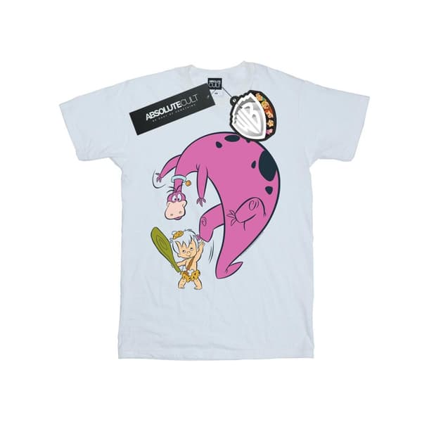 The Flintstones Bamm Bamm And Dino T-shirt i bomull för flickor