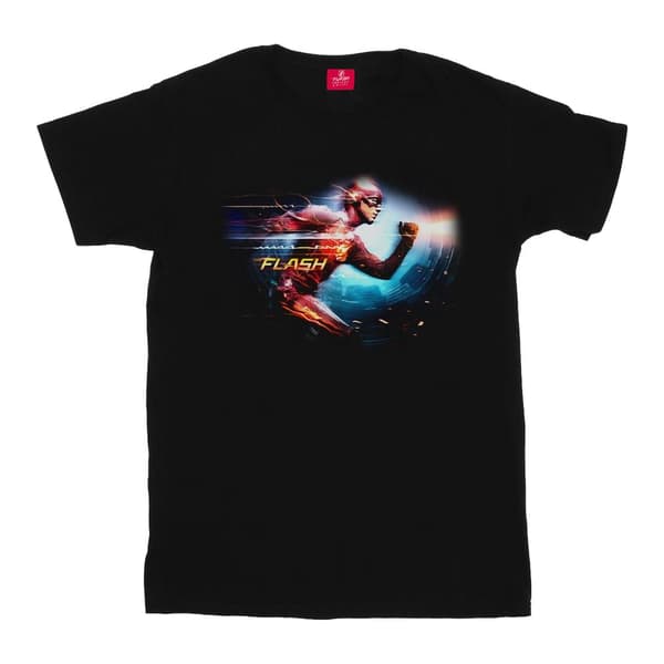 DC Comics The Flash Sparks T-shirt i bomull för flickor Black 9-11 Years