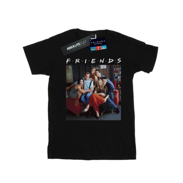 Friends Girls Group Photo Couch Cotton T-Shirt