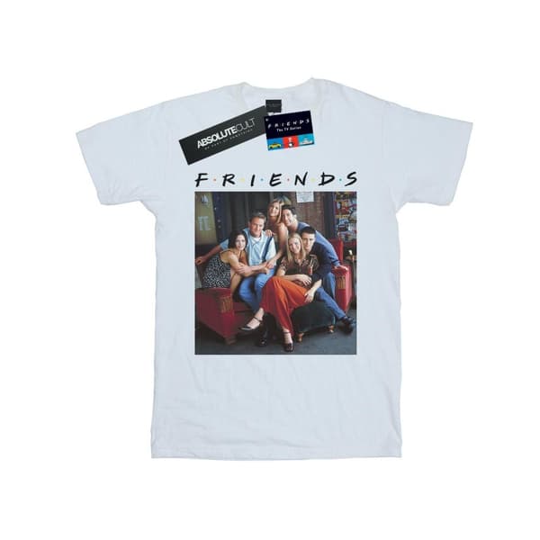 Friends Girls Group Photo Couch Cotton T-Shirt