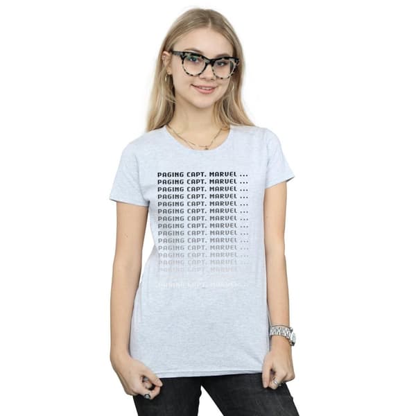 Marvel Dam/dam Captain Marvel Paging Captain Marvel - T-shirt i bomull