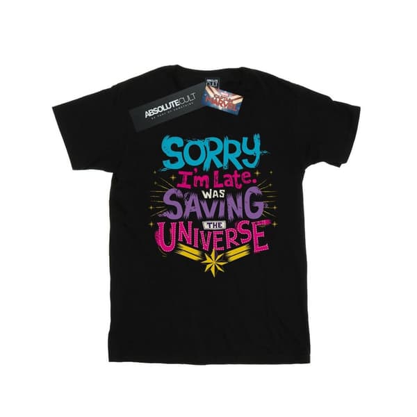 Marvel Girls Captain Marvel Saving The Universe Cotton T-Shirt