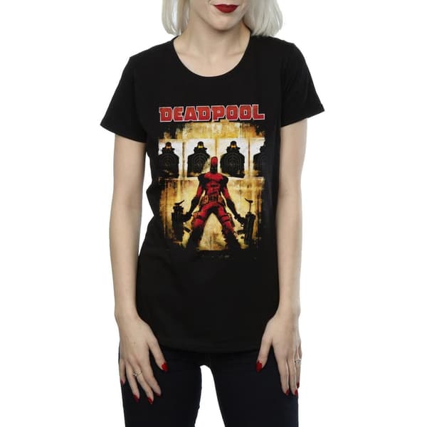 Marvel Womens/Ladies Deadpool Target Practice Cotton T-Shirt