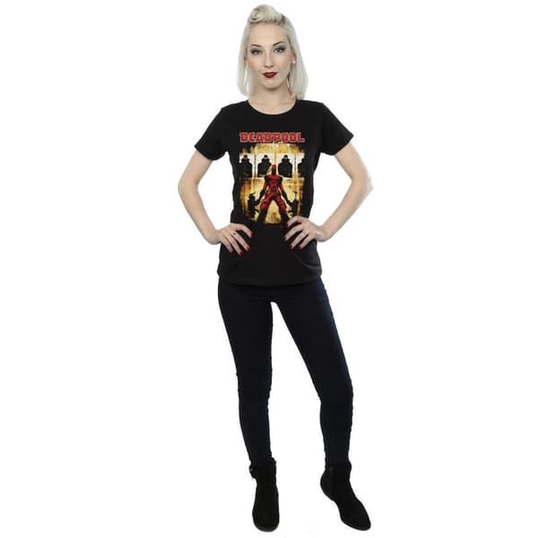 Marvel Womens/Ladies Deadpool Target Practice Cotton T-Shirt
