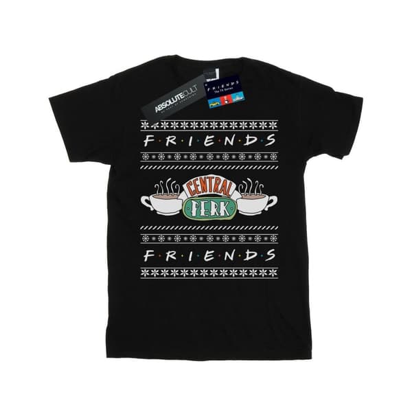 Friends Girls Fair Isle Central Perk Cotton T-Shirt
