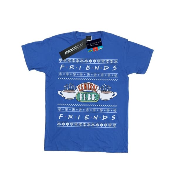 Friends Girls Fair Isle Central Perk Cotton T-Shirt