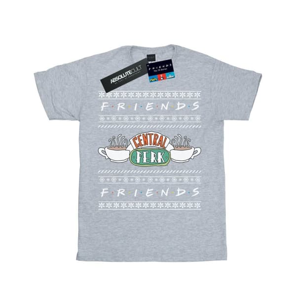 Friends Girls Fair Isle Central Perk Cotton T-Shirt