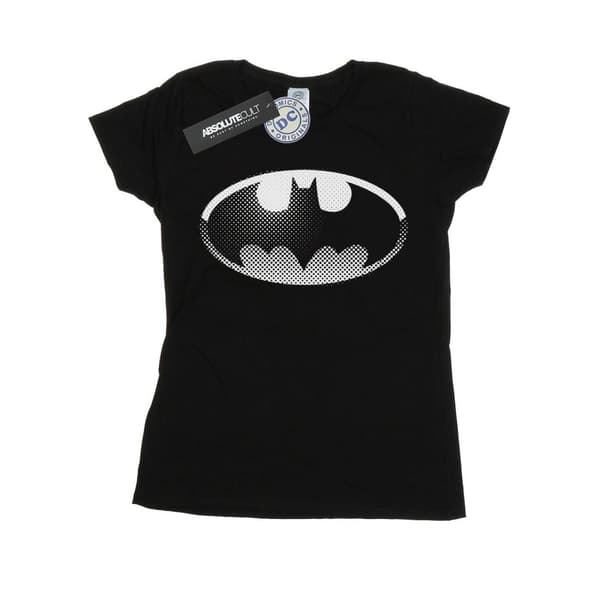 DC Comics Dam/Tjej - Batman - Bomulls-T-shirt med fläckig logotyp