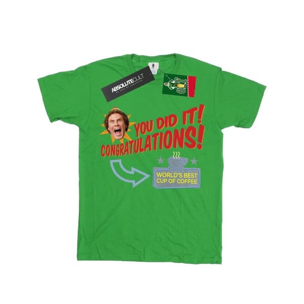 Elf Girls World´s Best Coffee Cotton T-Shirt