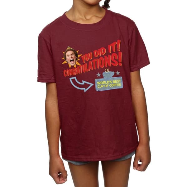 Elf Girls World´s Best Coffee Cotton T-Shirt