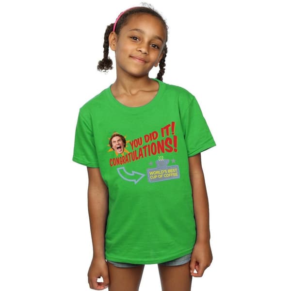 Elf Girls World´s Best Coffee Cotton T-Shirt