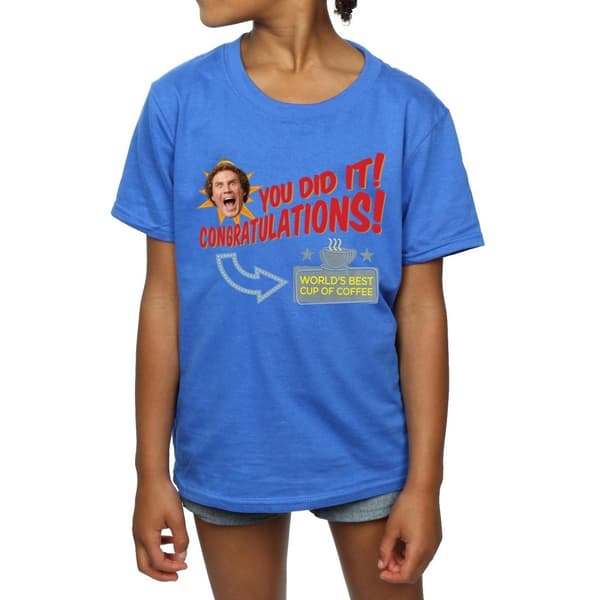 Elf Girls World´s Best Coffee Cotton T-Shirt
