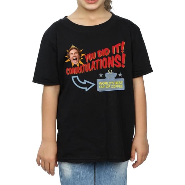 Elf Girls World´s Best Coffee Cotton T-Shirt