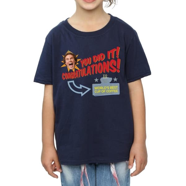 Elf Girls World´s Best Coffee Cotton T-Shirt