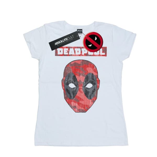Marvel Dam/Tjej Deadpool Camo Head - T-shirt i bomull