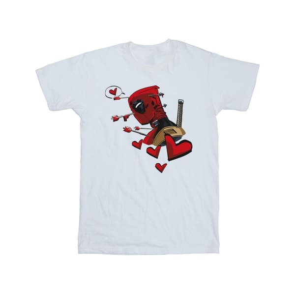 Marvel Girls Deadpool Love Arrow Cotton T-Shirt
