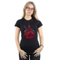 Pikkukuva 2 / 3: Marvel Womens/Ladies Deadpool Pose Splat Cotton T-Shirt