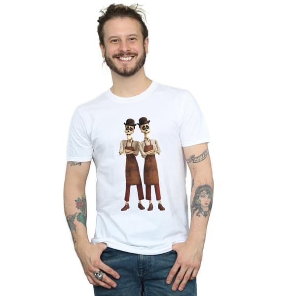 Disney Mens Coco Oscar And Felipe Twin Brothers T-shirt
