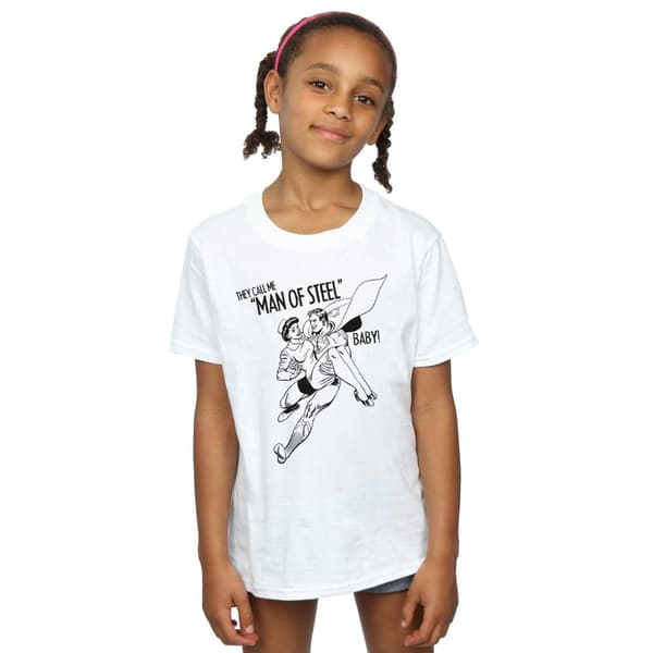 DC Comics Girls Superman Steel Baby Cotton T-Shirt