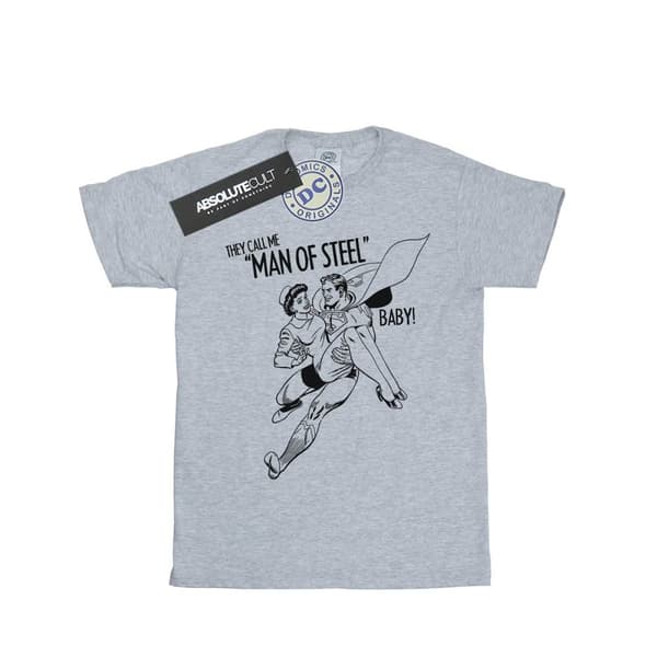 DC Comics Superman Steel Baby T-shirt i bomull för flickor