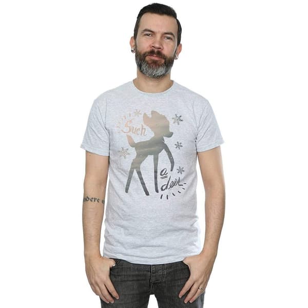 Disney Mens Bambi Winter Deer T-Shirt