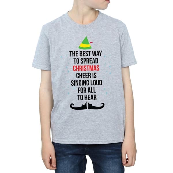 Elf T-shirt med text för pojkar - Christmas Cheer