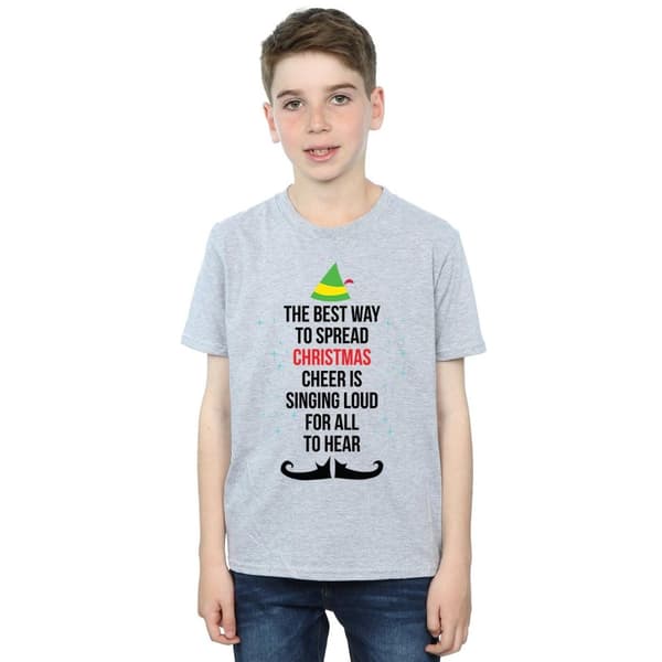 Elf T-shirt med text för pojkar - Christmas Cheer