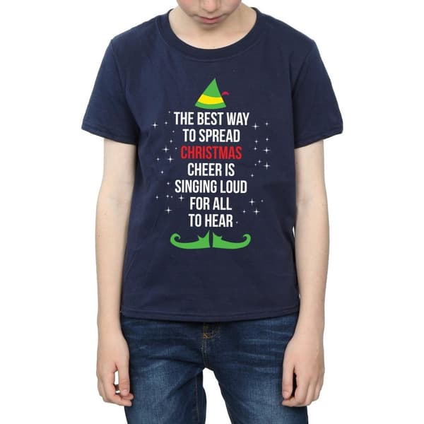 Elf T-shirt med text för pojkar - Christmas Cheer