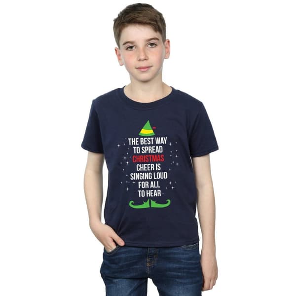 Elf T-shirt med text för pojkar - Christmas Cheer