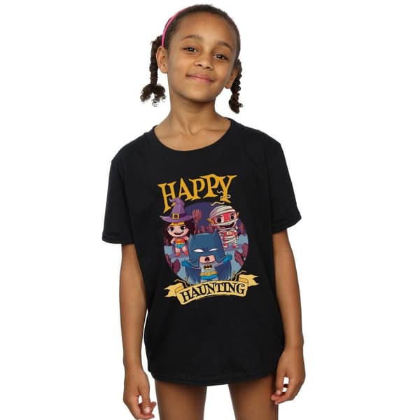 DC Comics T-shirt i bomull för flickor - Super Friends Happy Haunting