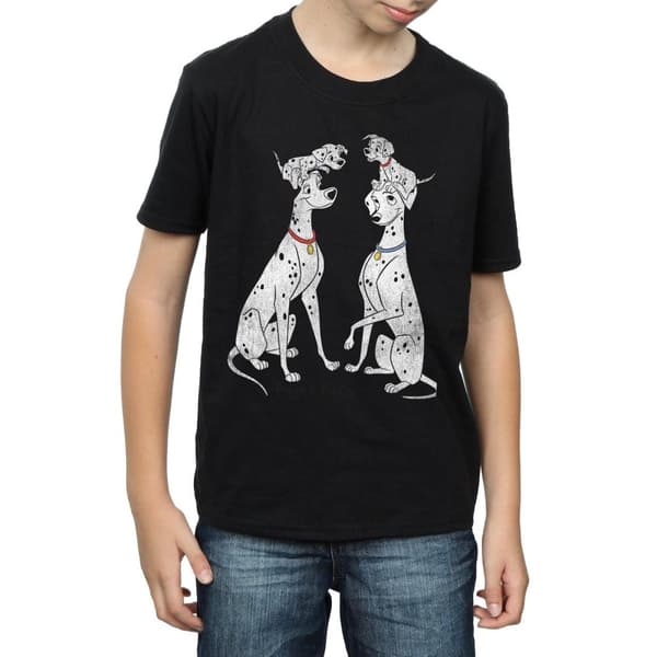 Disney 101 Dalmatiner - Klassisk t-shirt med Pongo och Perdita för pojkar