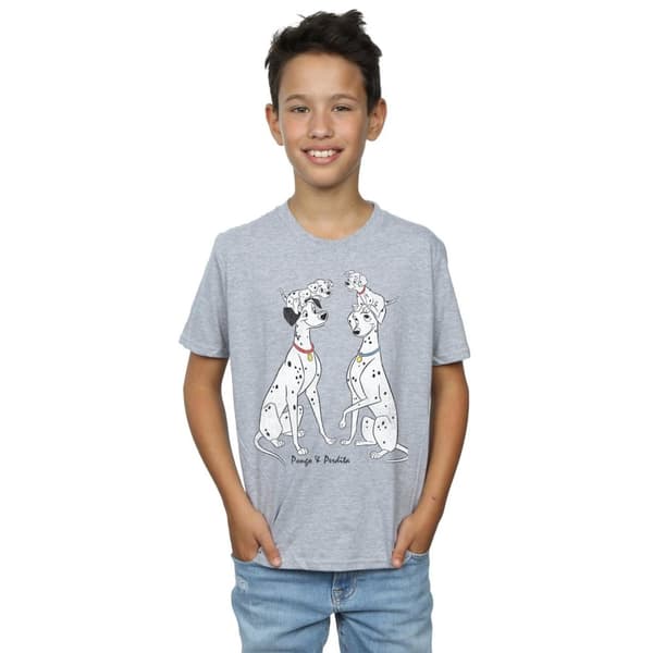 Disney 101 Dalmatiner - Klassisk t-shirt med Pongo och Perdita för pojkar