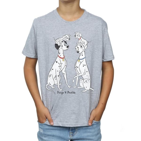 Disney 101 Dalmatiner - Klassisk t-shirt med Pongo och Perdita för pojkar
