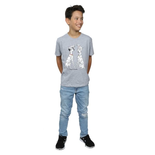 Disney 101 Dalmatiner - Klassisk t-shirt med Pongo och Perdita för pojkar