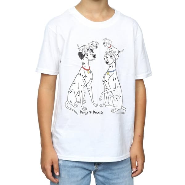 Disney 101 Dalmatiner - Klassisk t-shirt med Pongo och Perdita för pojkar