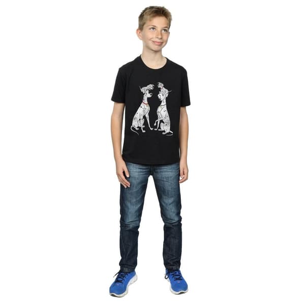 Disney 101 Dalmatiner - Klassisk t-shirt med Pongo och Perdita för pojkar