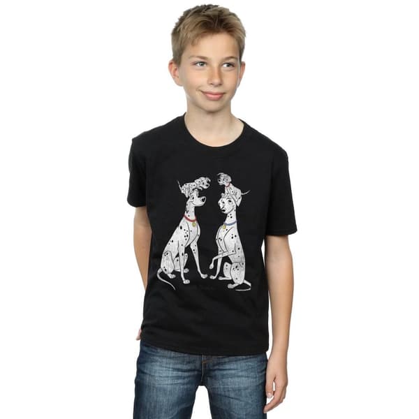 Disney 101 Dalmatiner - Klassisk t-shirt med Pongo och Perdita för pojkar