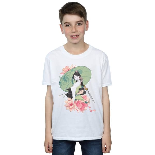 Disney Mulan Magnolia Collage T-shirt för pojkar