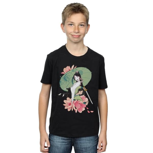 Disney Mulan Magnolia Collage T-shirt för pojkar