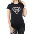 Miniatyrbillede 3 af 5: DC Comics Womens/Ladies Superman Floral Logo 2 Cotton T-Shirt