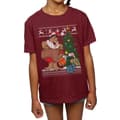 Miniatyrbillede 3 af 5: The Flintstones Girls Christmas Fair Isle Cotton T-Shirt