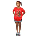 Miniatyrbillede 4 af 5: The Flintstones Girls Christmas Fair Isle Cotton T-Shirt